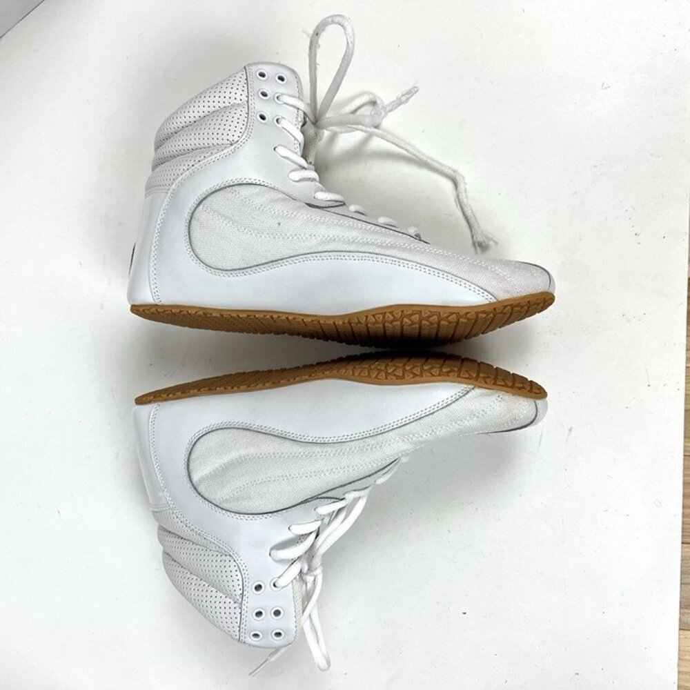 RyderWear Footwear Mens White sz 8 Weightlifting BodyBuilding Training Sneakers - Picture 3 of 9